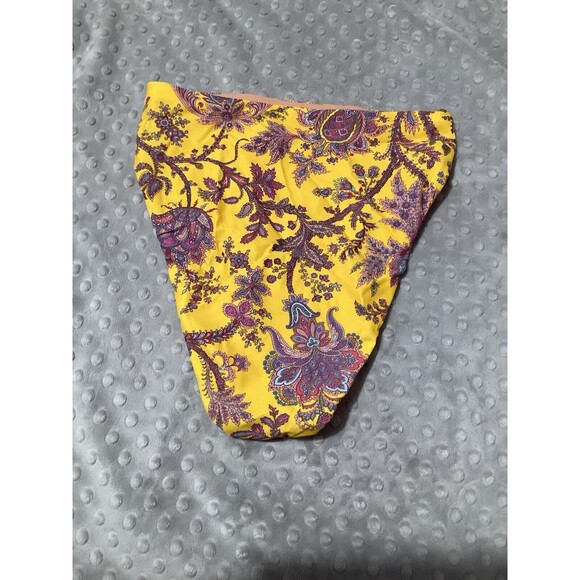 J. Crew High Rise Bikini Bottom Ratti Golden Paisley XS - Picture 4 of 7